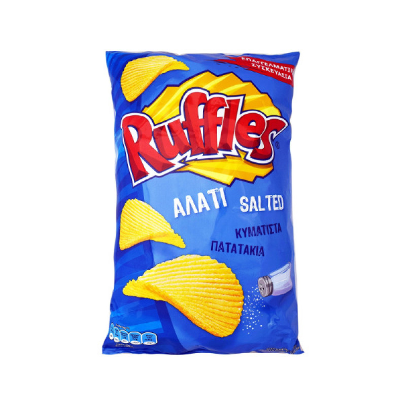 Tasty | Ruffles | Αλάτι | 400g | 5 τμχ/κιβώτιο