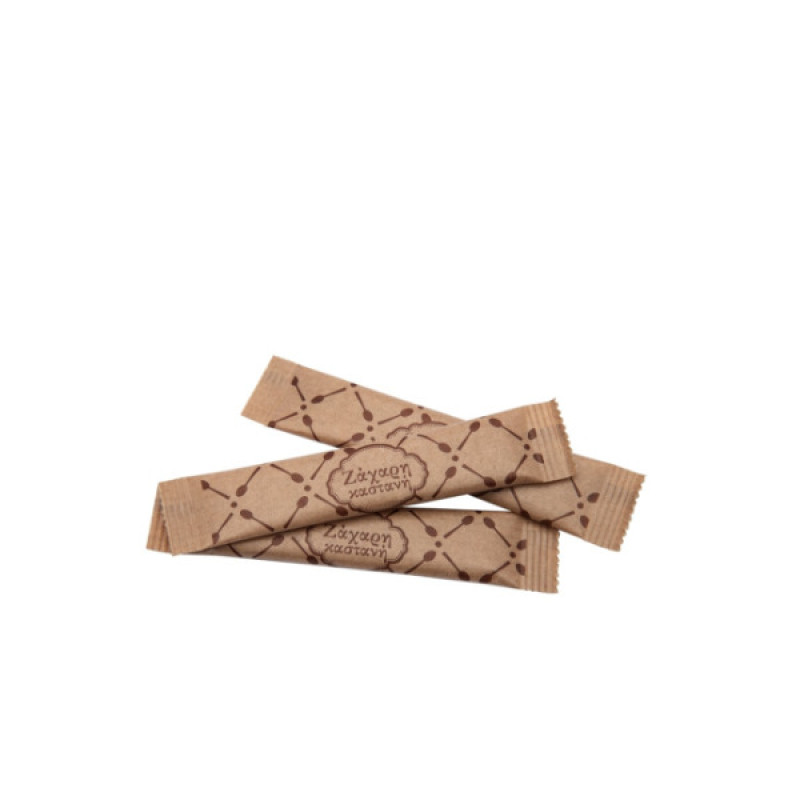 Ζάχαρη Καστανή Στικ 4g 1000τμχ